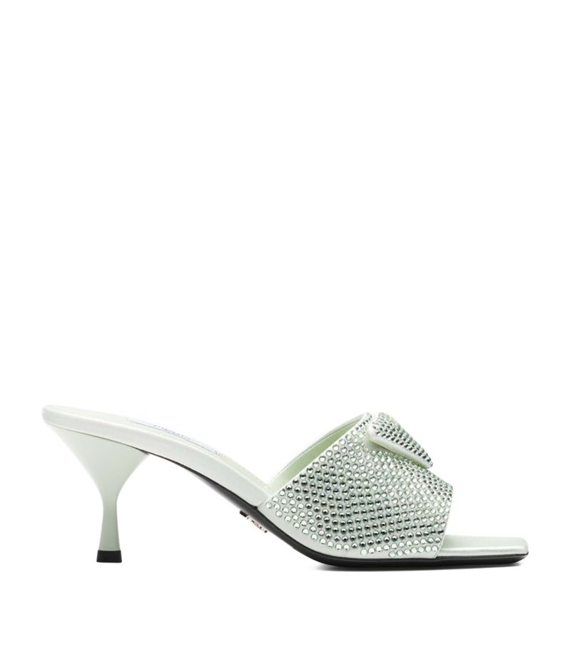 Prada Prada Crystal-Embellished Mules 65