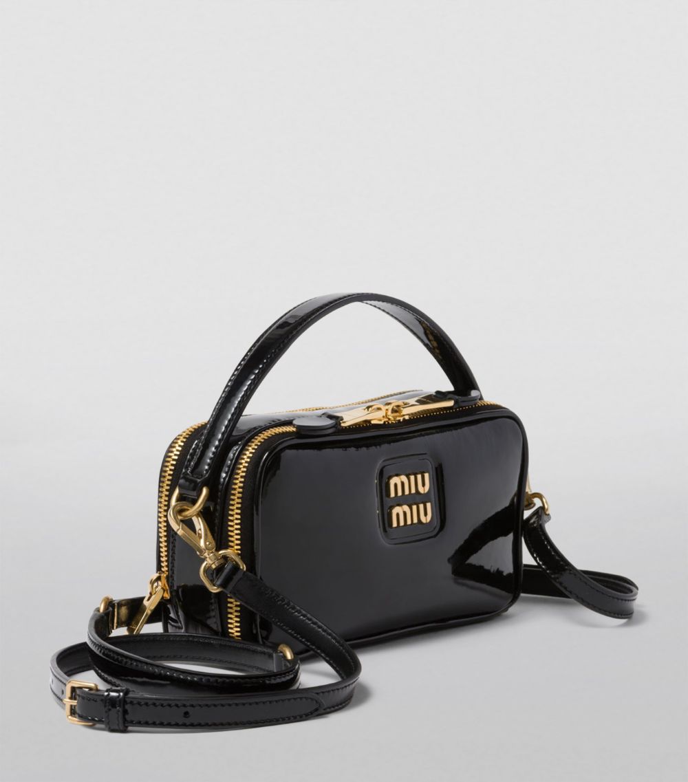 Miu Miu Miu Miu Patent Leather Shoulder Bag