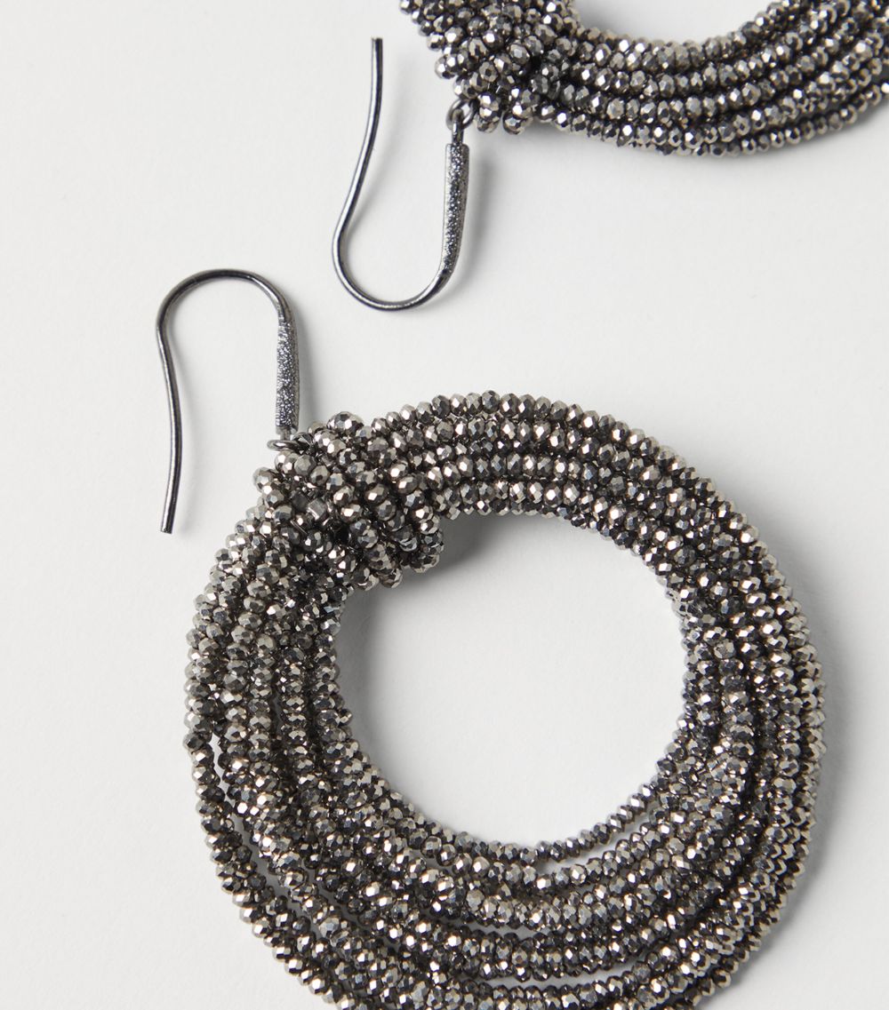 Brunello Cucinelli Brunello Cucinelli Monili Vetro Hoop Earrings