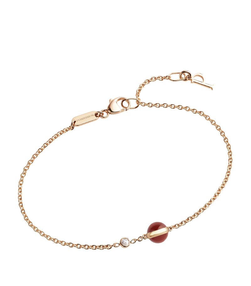 Piaget Piaget Rose Gold, Diamond And Carnelian Possession Bracelet