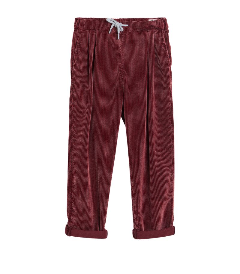 Brunello Cucinelli Kids Brunello Cucinelli Kids Corduroy Drawstring Trousers