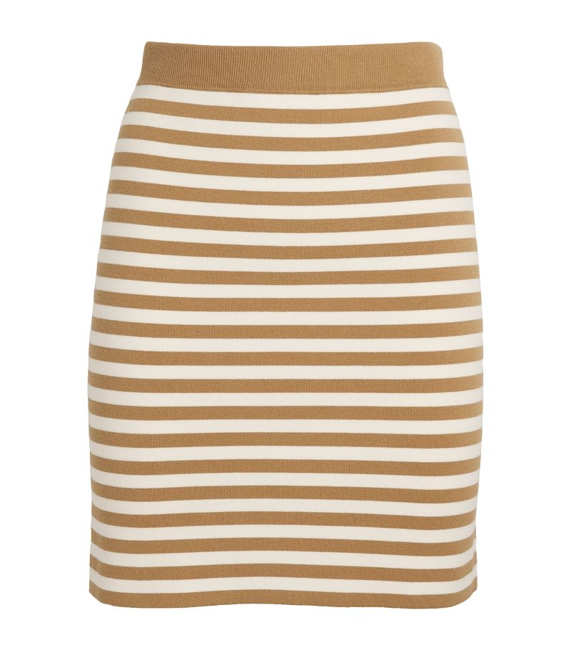 Max Mara Max Mara Knitted Striped Mini Skirt