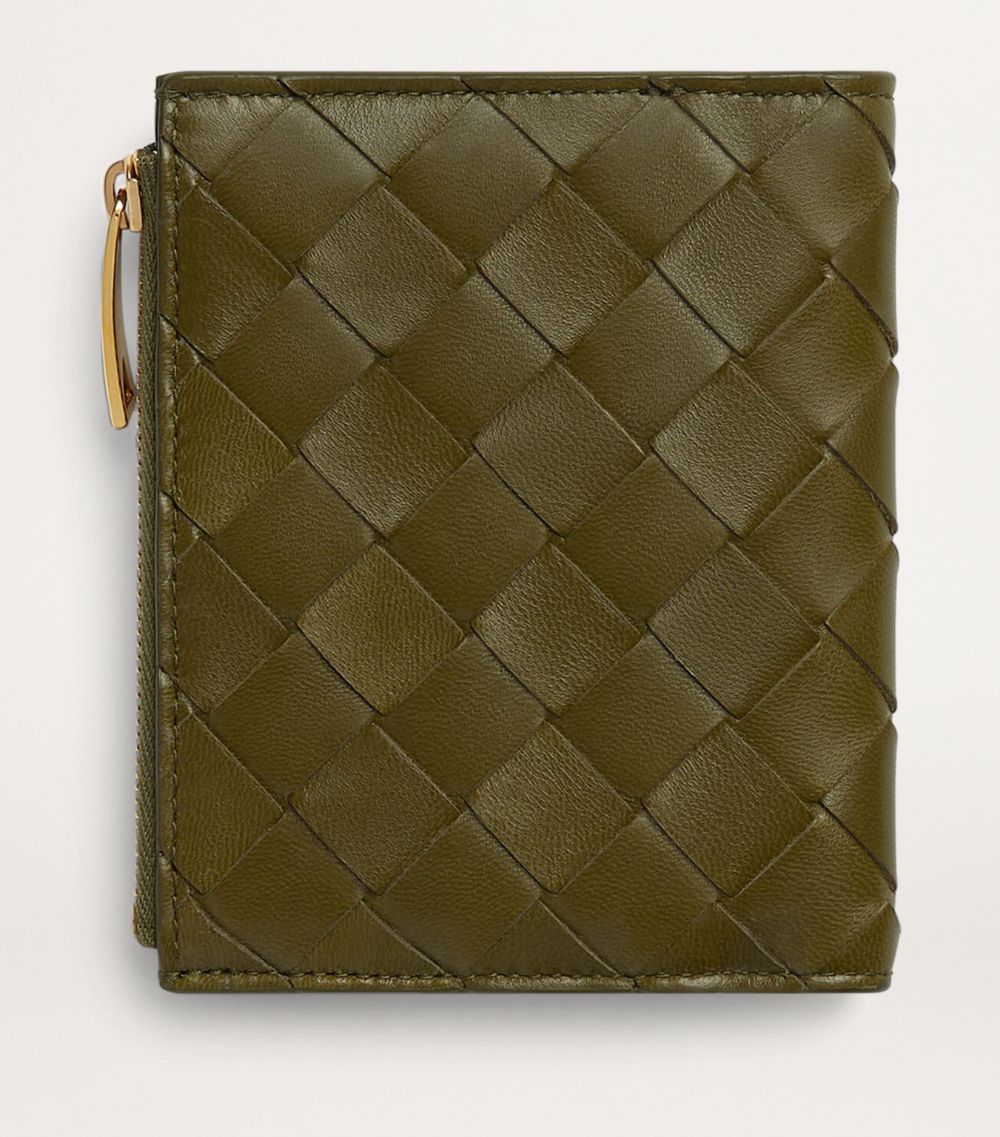 Bottega Veneta Bottega Veneta Small Leather Intrecciato Bifold Wallet