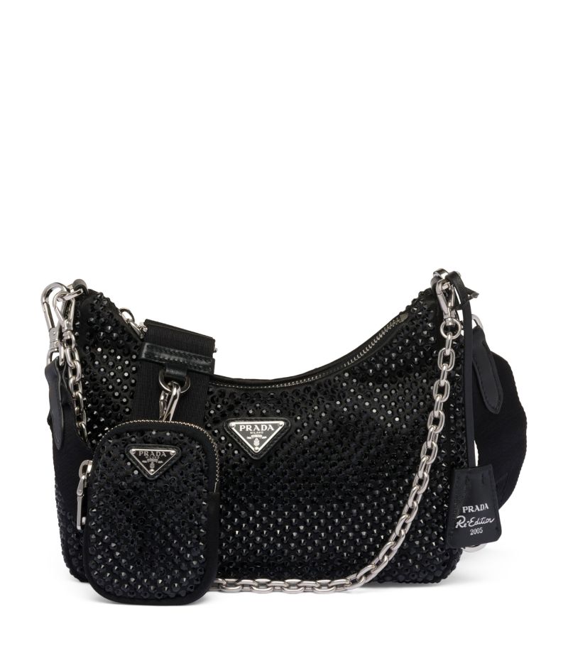 Prada Prada Rhinestone Re-Edition 2005 Shoulder Bag