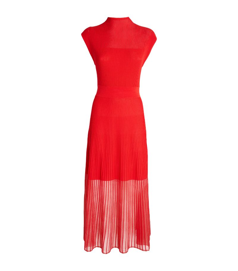 Me+Em Me+Em Pleated-Skirt Maxi Dress