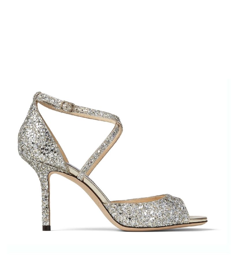 Jimmy Choo Jimmy Choo Emsy 85 Glitter Sandals