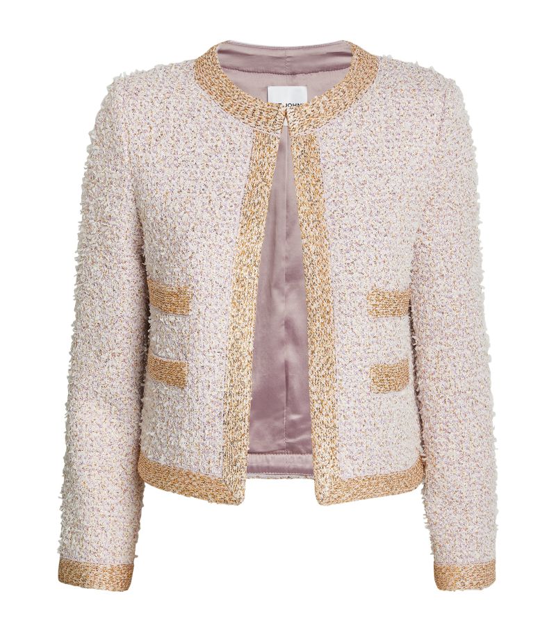 St. John St. John Tweed Sequinned-Accent Blazer