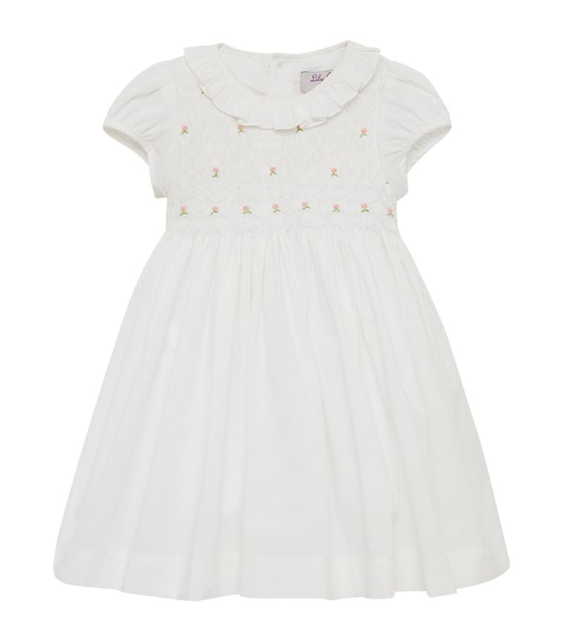 Trotters Trotters Smocked Willow Rose Dress (3-24 Months)