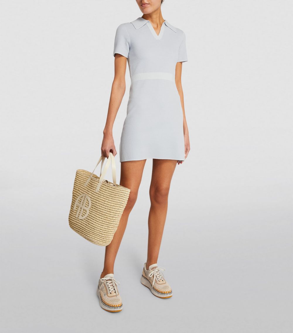  Claudie Pierlot Knitted Polo Mini Dress