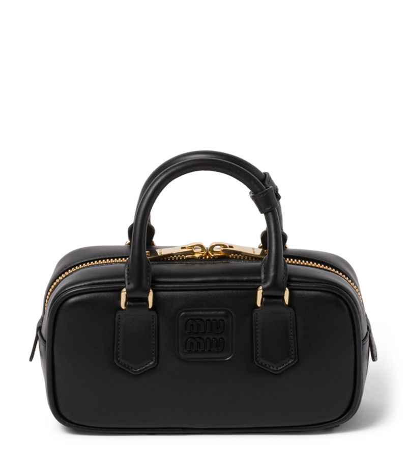 Miu Miu Miu Miu Mini Nappa Leather Arcadie Top-Handle Bag