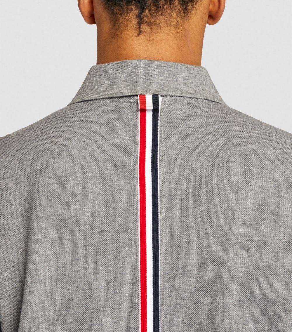 Thom Browne Thom Browne Tricolour Stripe Polo Shirt