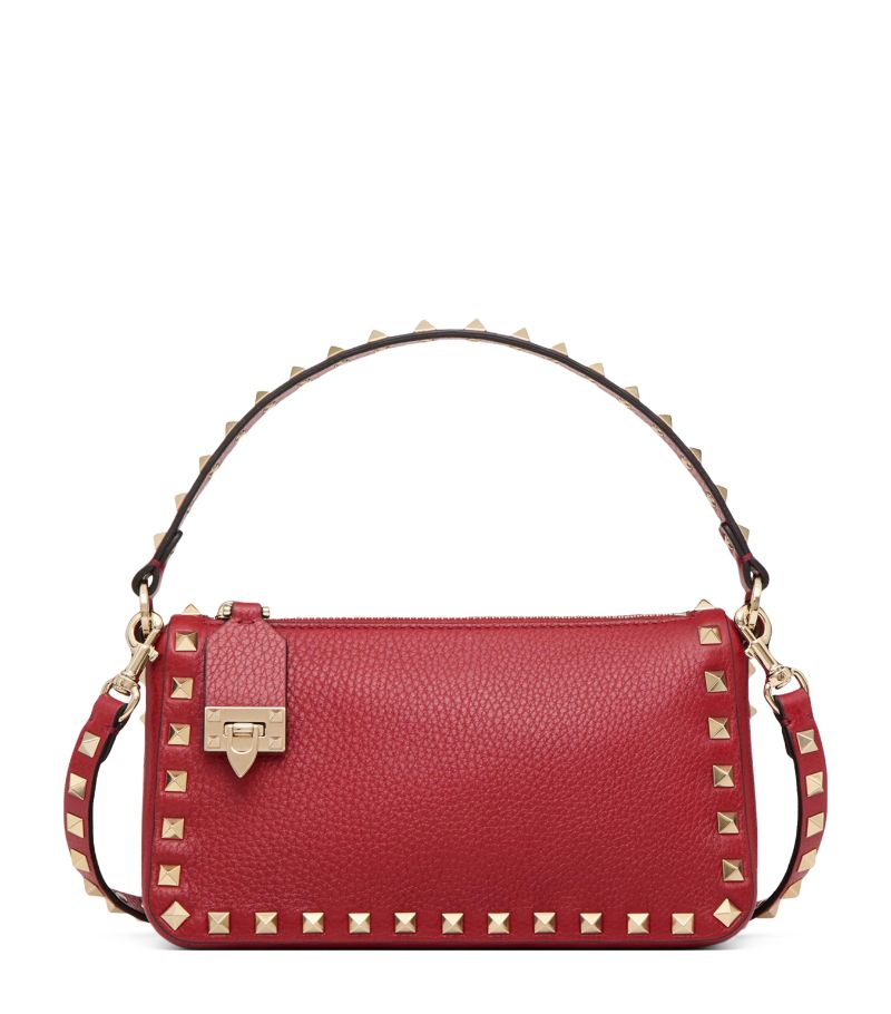 VALENTINO GARAVANI Valentino Garavani Calf Leather Rockstud Cross-Body Bag