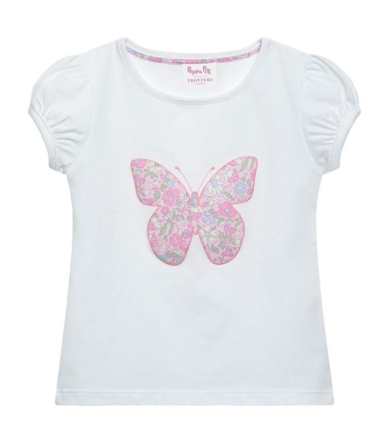 Trotters Trotters Liberty Print Peppa Pig Butterfly T-Shirt (2-7 Years)