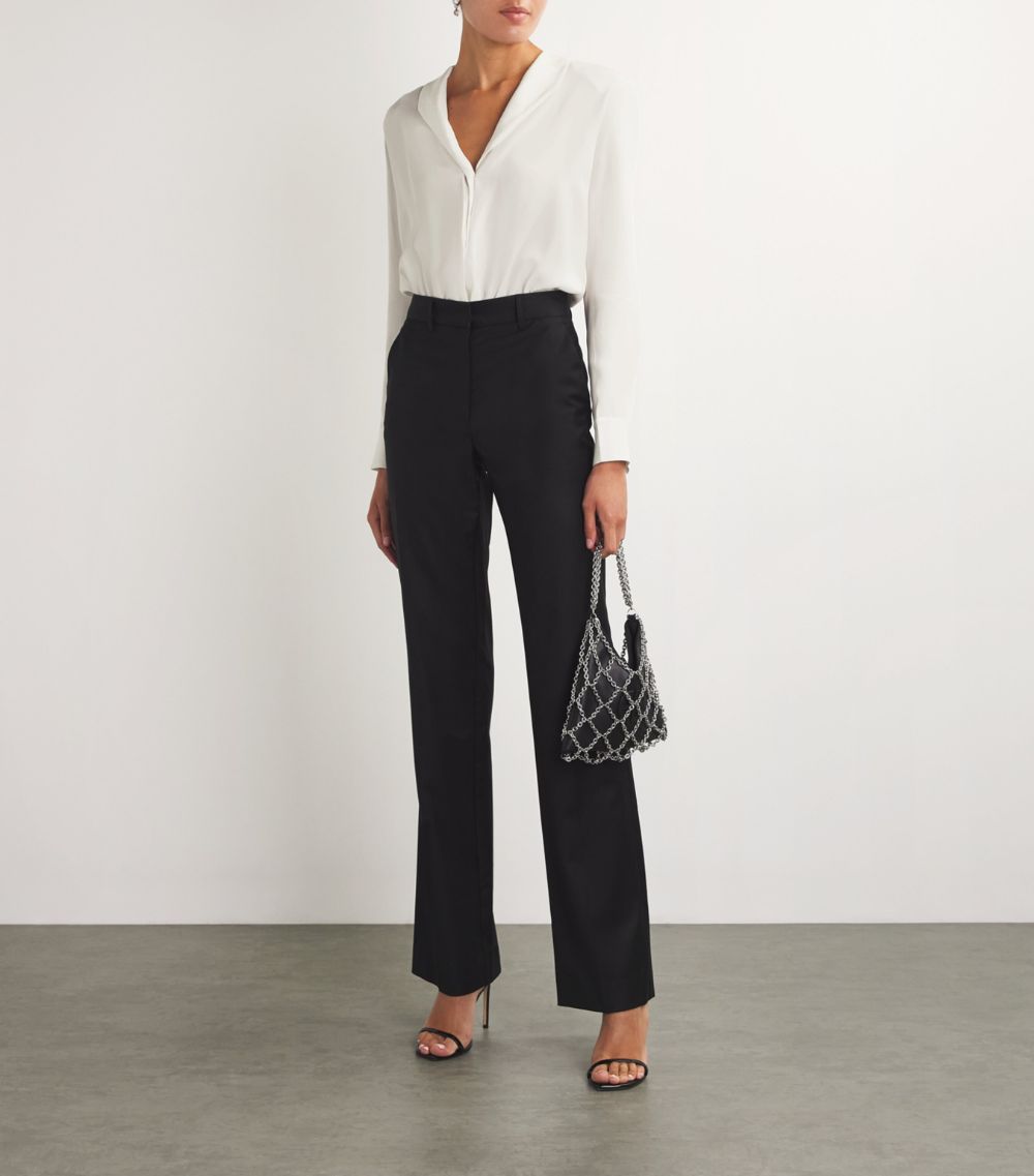 Roland Mouret Roland Mouret Silk Shirt Bodysuit