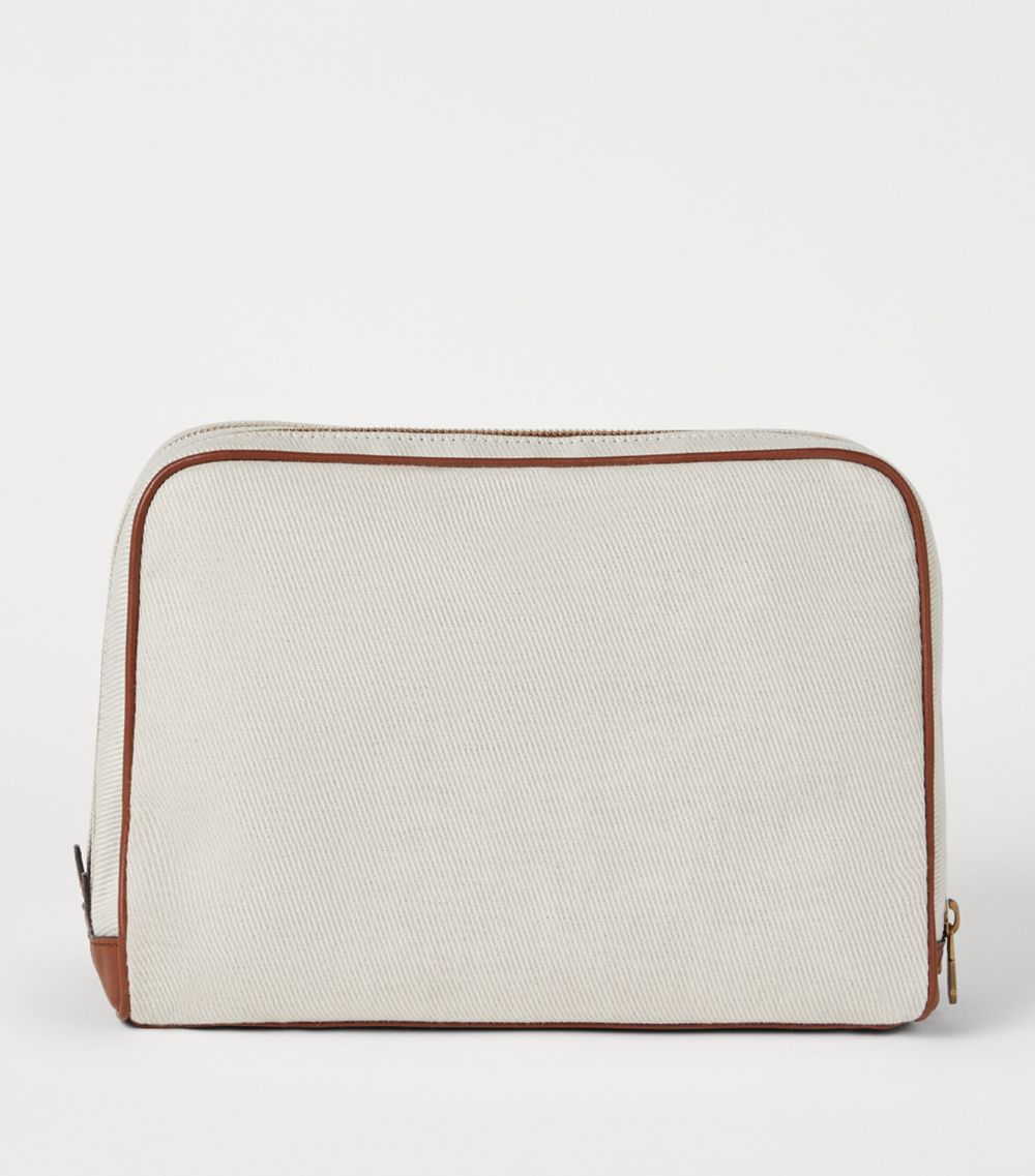 Brunello Cucinelli Brunello Cucinelli Cotton-Linen Wash Bag