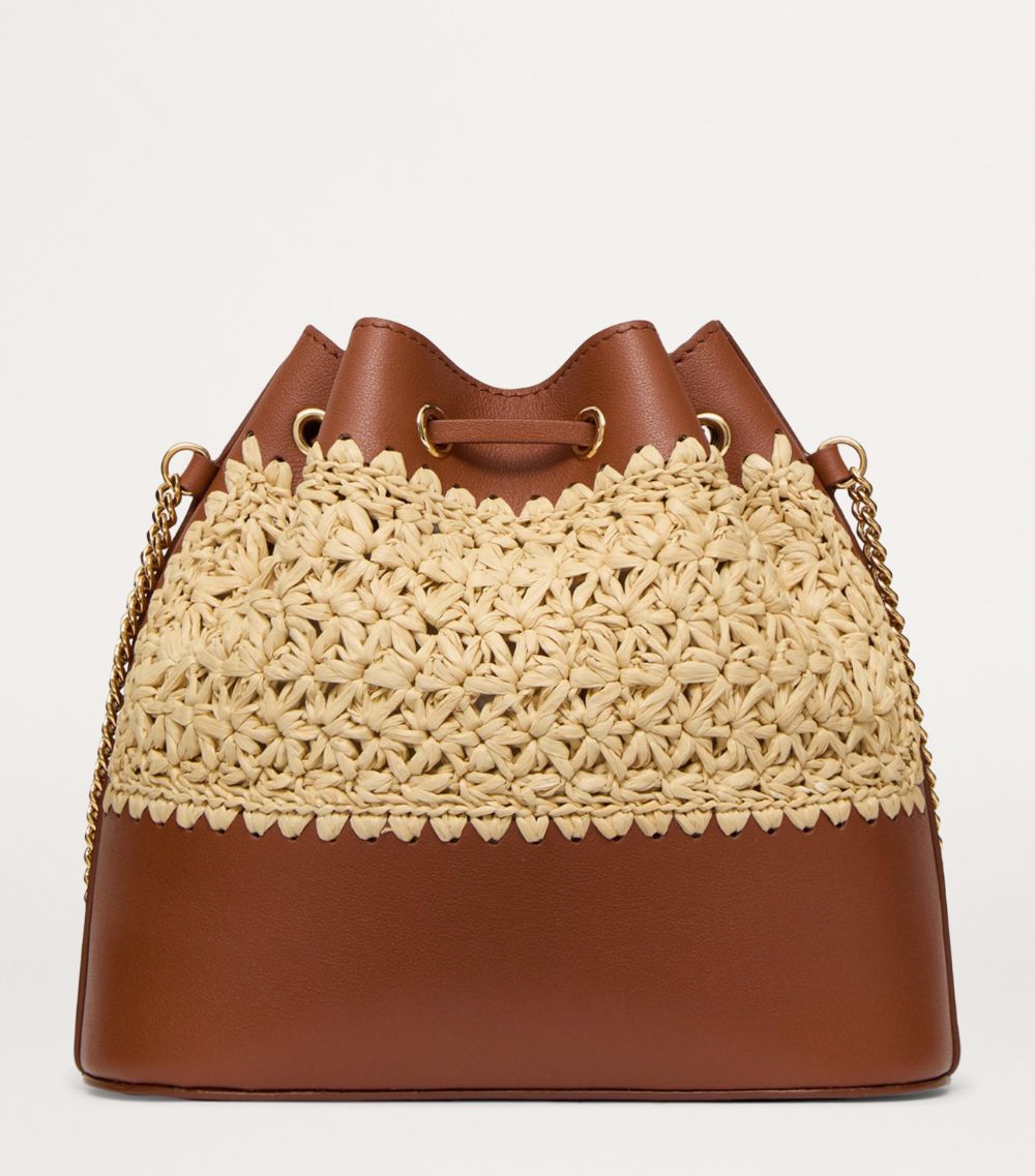 VALENTINO GARAVANI Valentino Garavani Mini Woven Vlogo Bucket Bag