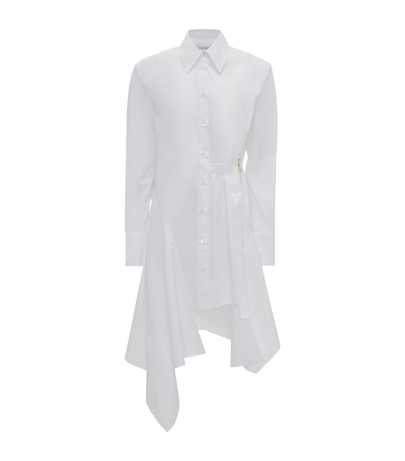 Jw Anderson Jw Anderson Cotton Deconstructed Shirt Dress