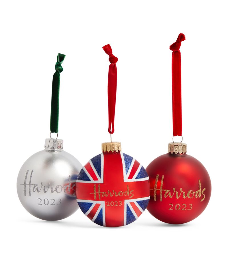 Harrods Harrods Glass London Baubles (Set of 3) 2023