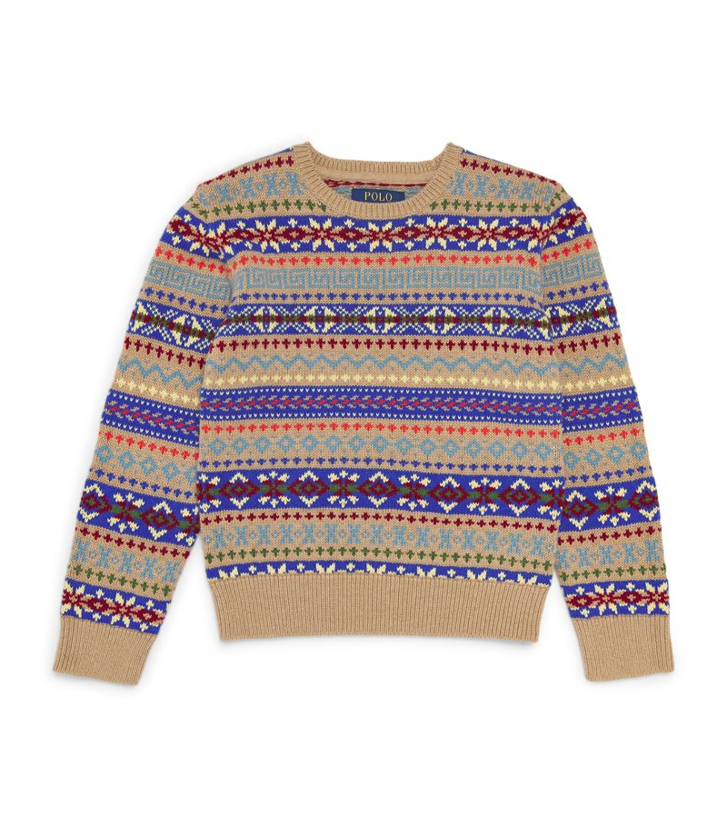 Polo Ralph Lauren Polo Ralph Lauren Kids Cotton Fair Isle Sweater (6-14 Years)