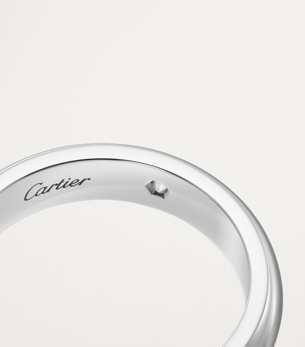 Cartier Cartier Platinum And Diamond C De Cartier Wedding Band