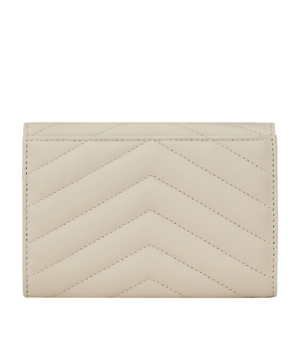 Saint Laurent Saint Laurent Small Monogram Matelassé Envelope Wallet