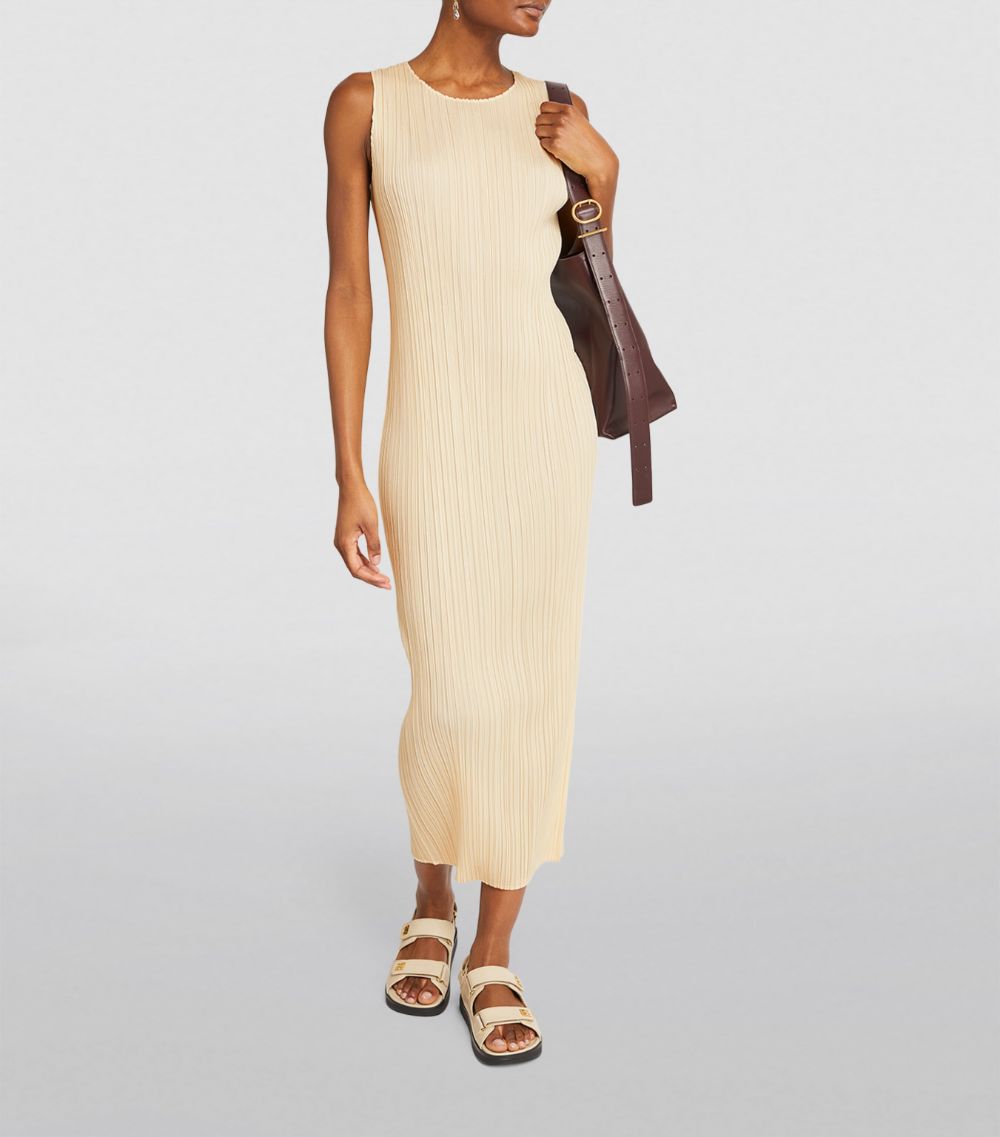 Pleats Please Issey Miyake Pleats Please Issey Miyake Pleated Peanuts Midi Dress