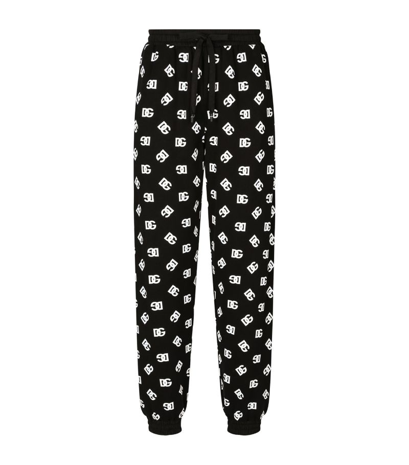 Dolce & Gabbana Dolce & Gabbana Stretch-Cotton Dg Monogram Sweatpants