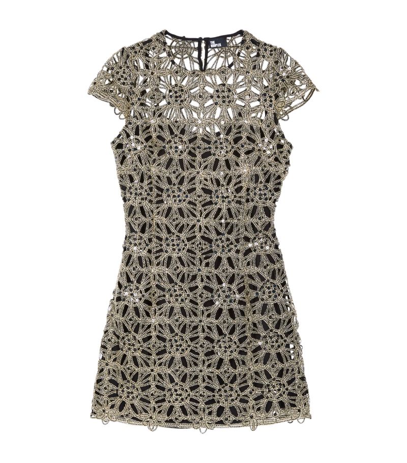 The Kooples The Kooples Sequinned Guipure Mini Dress