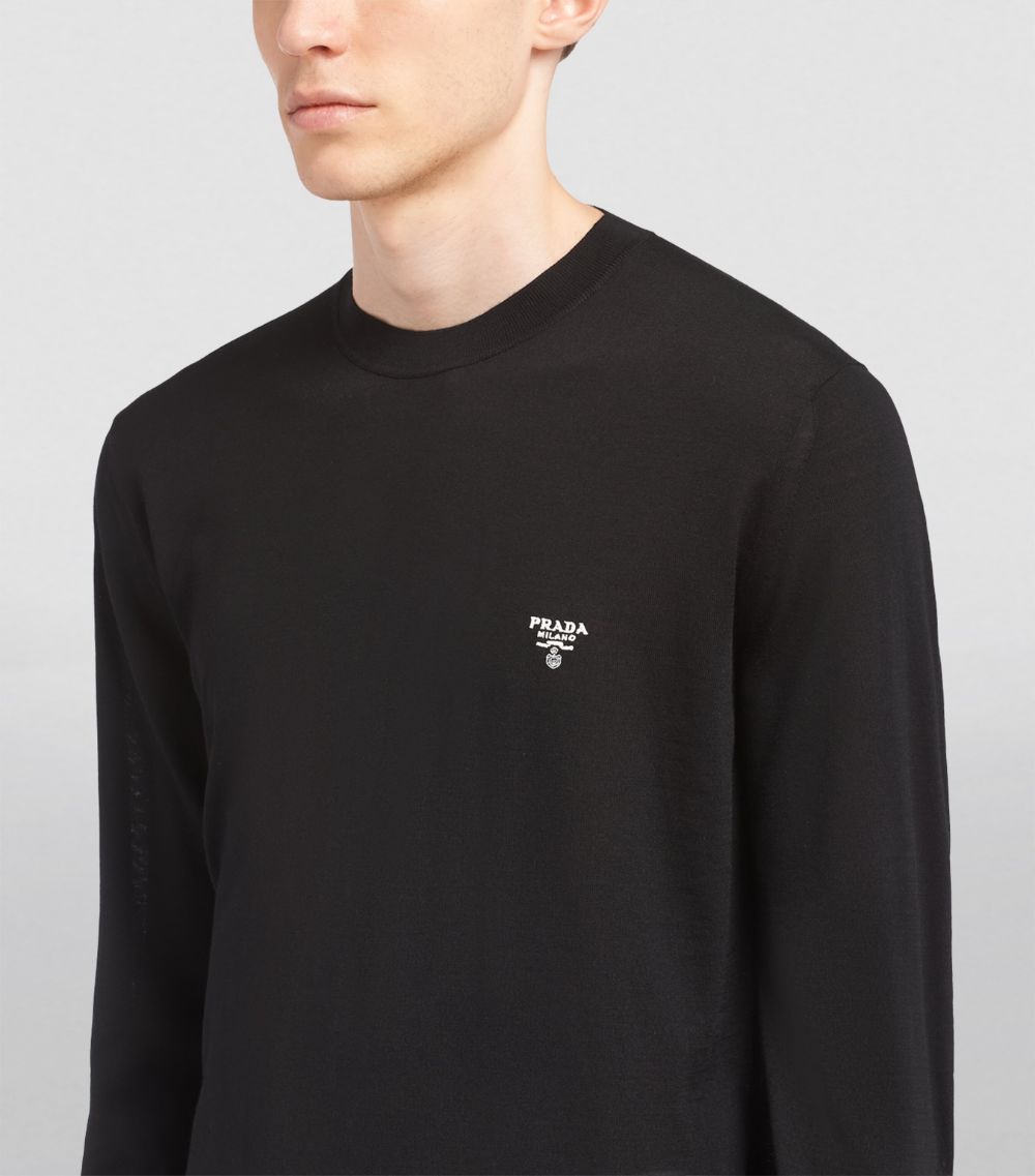 Prada Prada Wool Logo Sweater