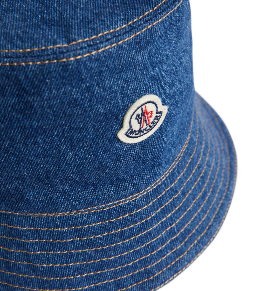 Moncler Moncler Denim Logo Bucket Hat