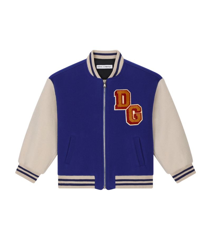 Dolce & Gabbana Dolce & Gabbana Kids Patch-Detail Bomber Jacket (2-6 Years)