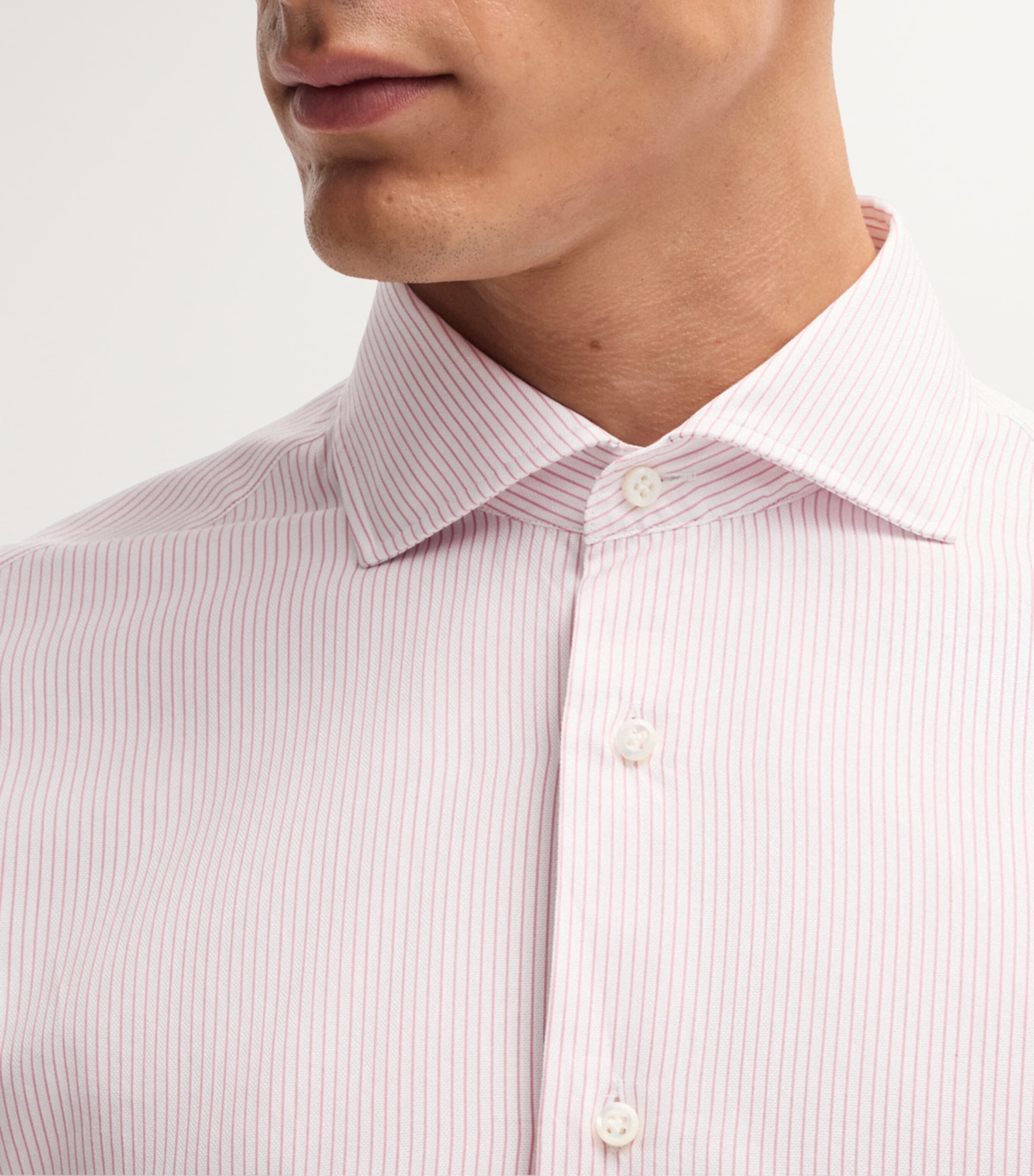 BOSS Boss Cotton Striped Slim Shirt