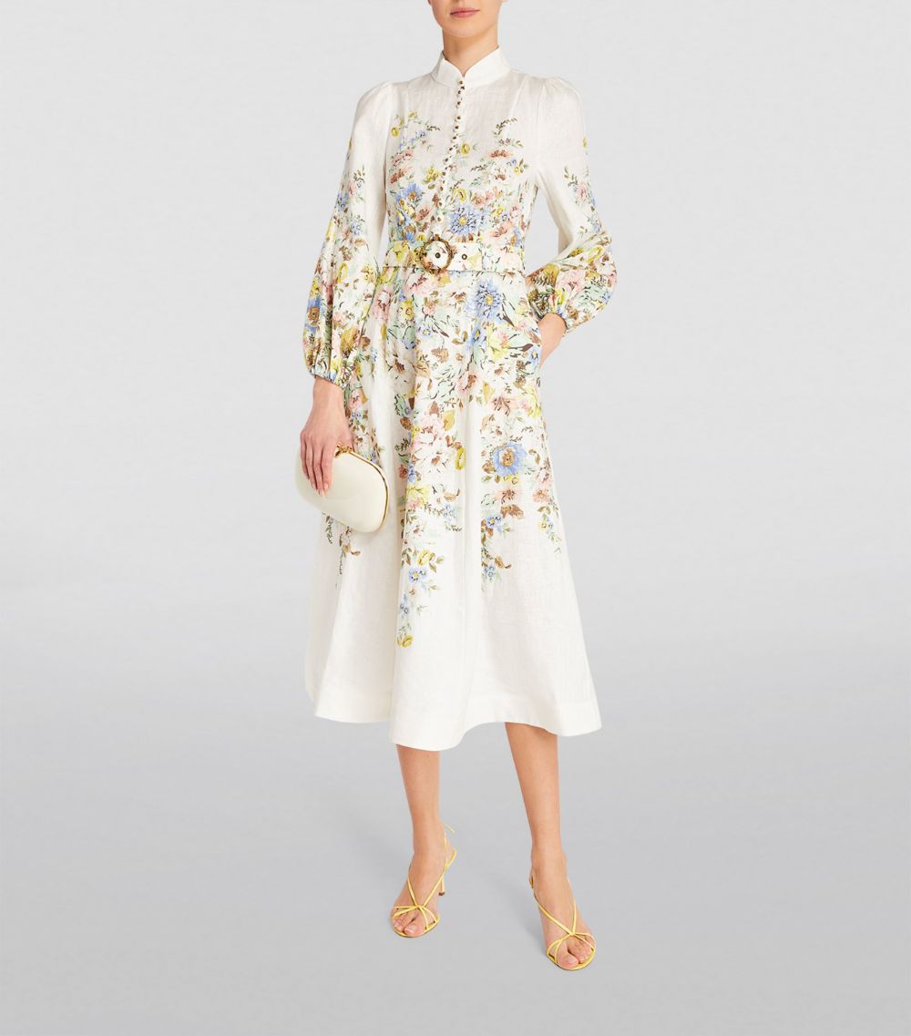 Zimmermann Zimmermann Mini Belted Floral Dress