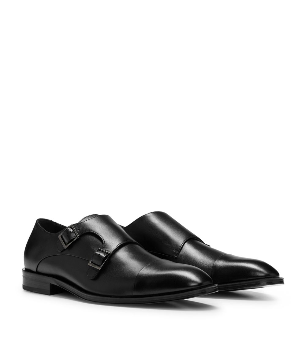 BOSS Boss Leather Derek Monkstrap Shoes