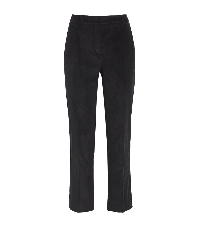 Weekend Max Mara Weekend Max Mara Stretch-Corduroy Cropped Straight Trousers