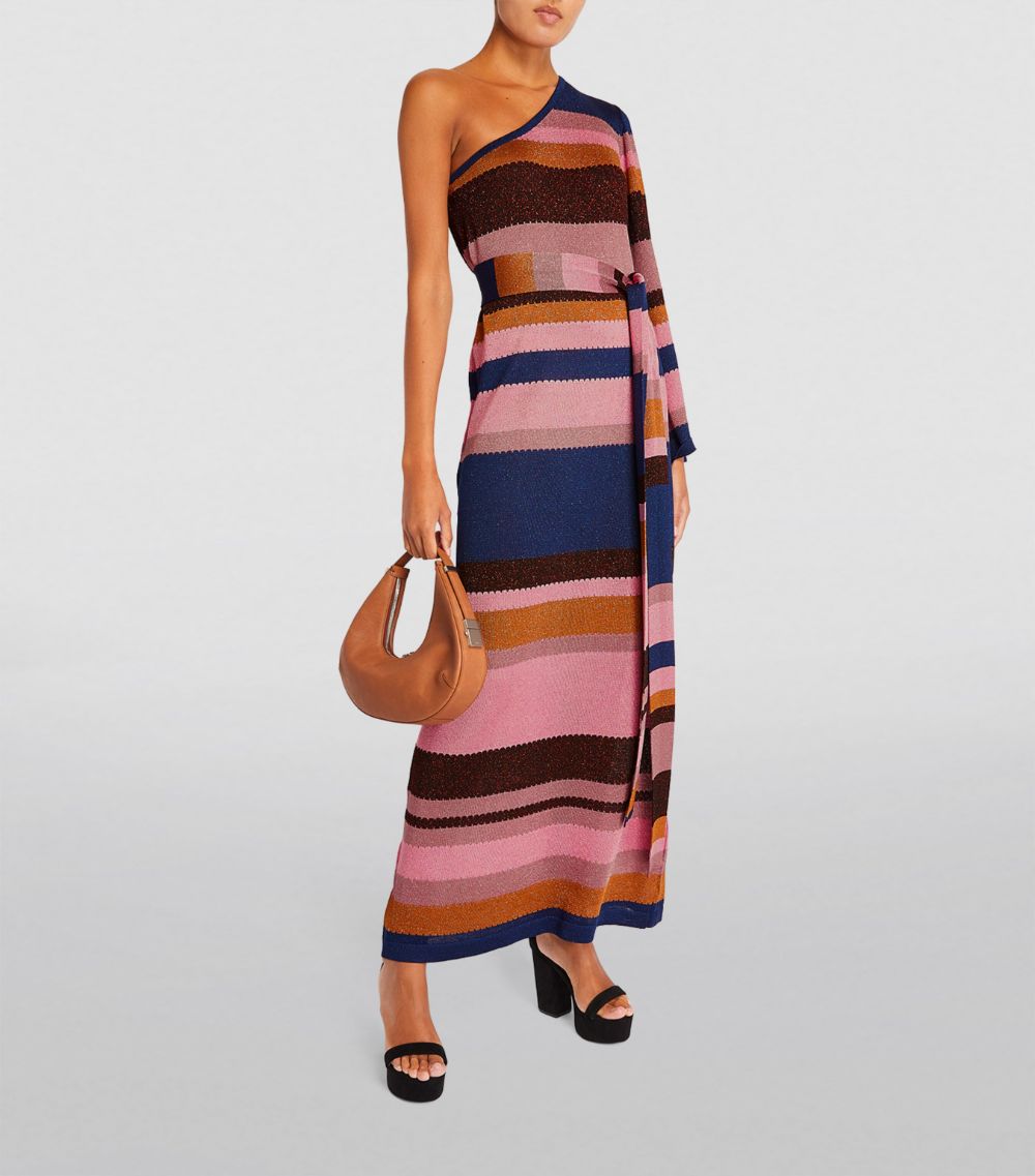 Hayley Menzies Hayley Menzies One-sleeve Striped Maxi Dress