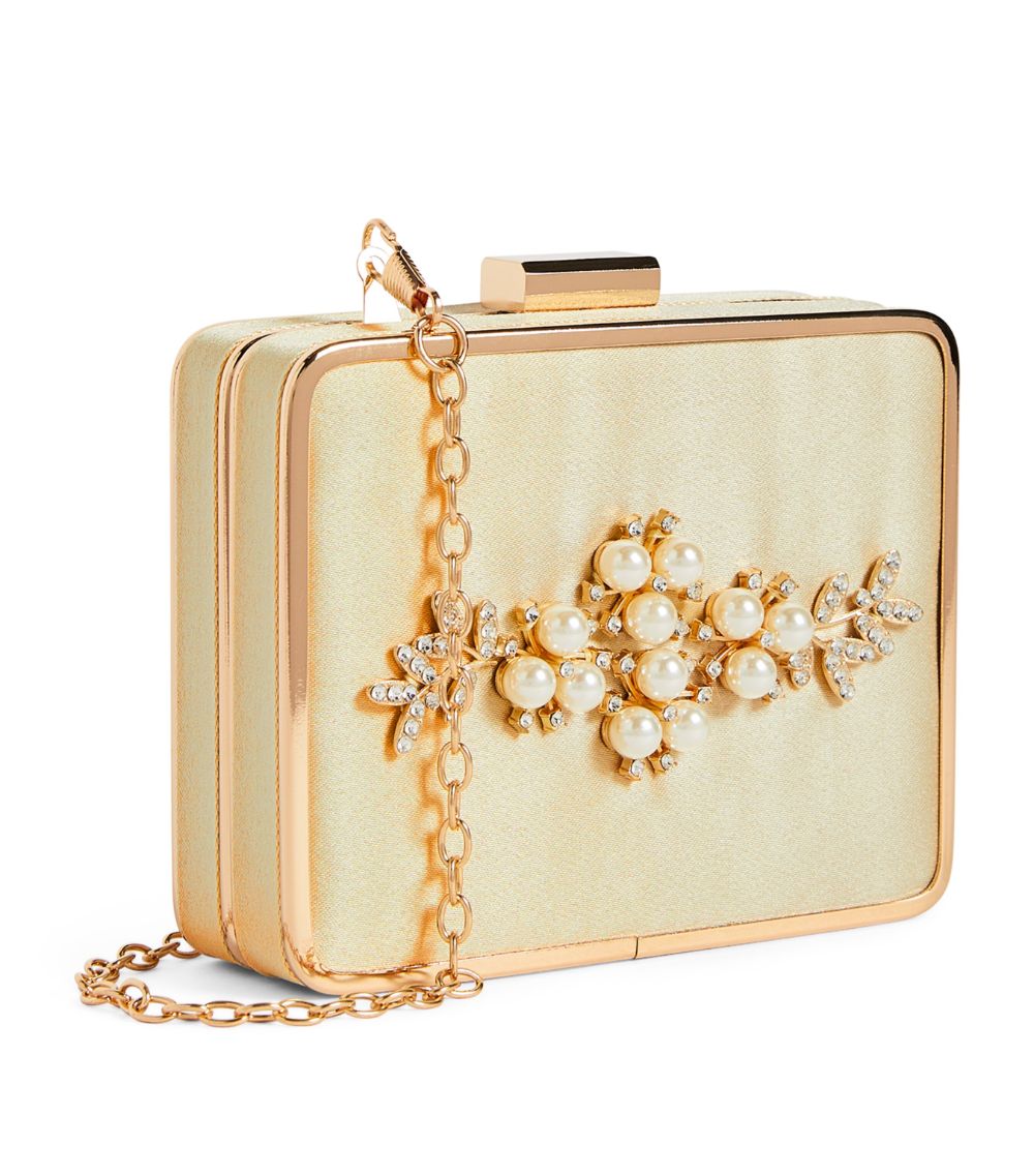 David Charles David Charles Small Satin Embellished Clutch Bag