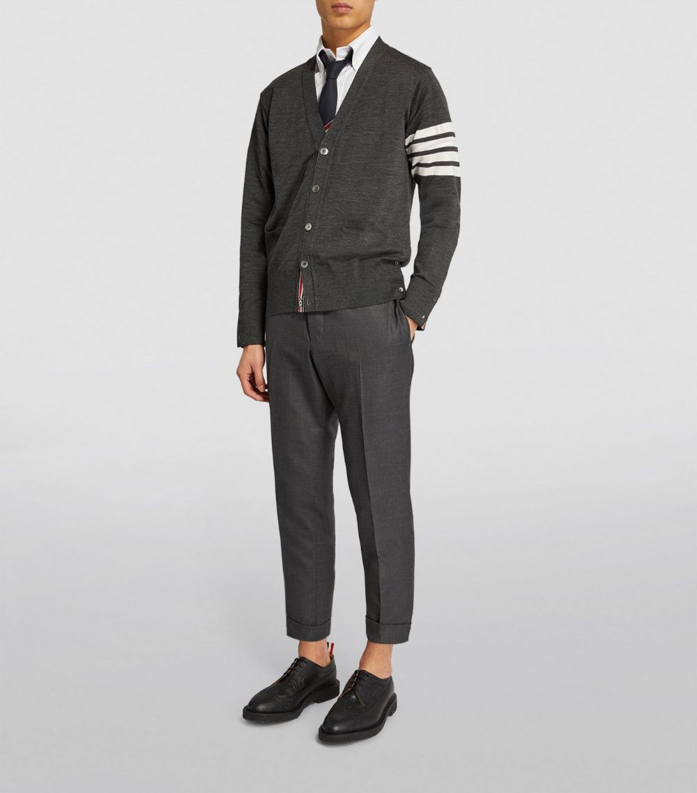 Thom Browne Thom Browne Merino Wool V-Neck Cardigan