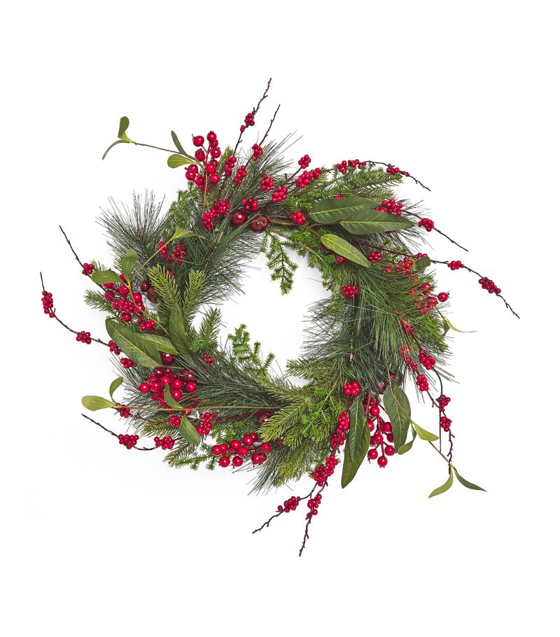 Gisela Graham Gisela Graham Pomegranate And Fir Cones Wreath