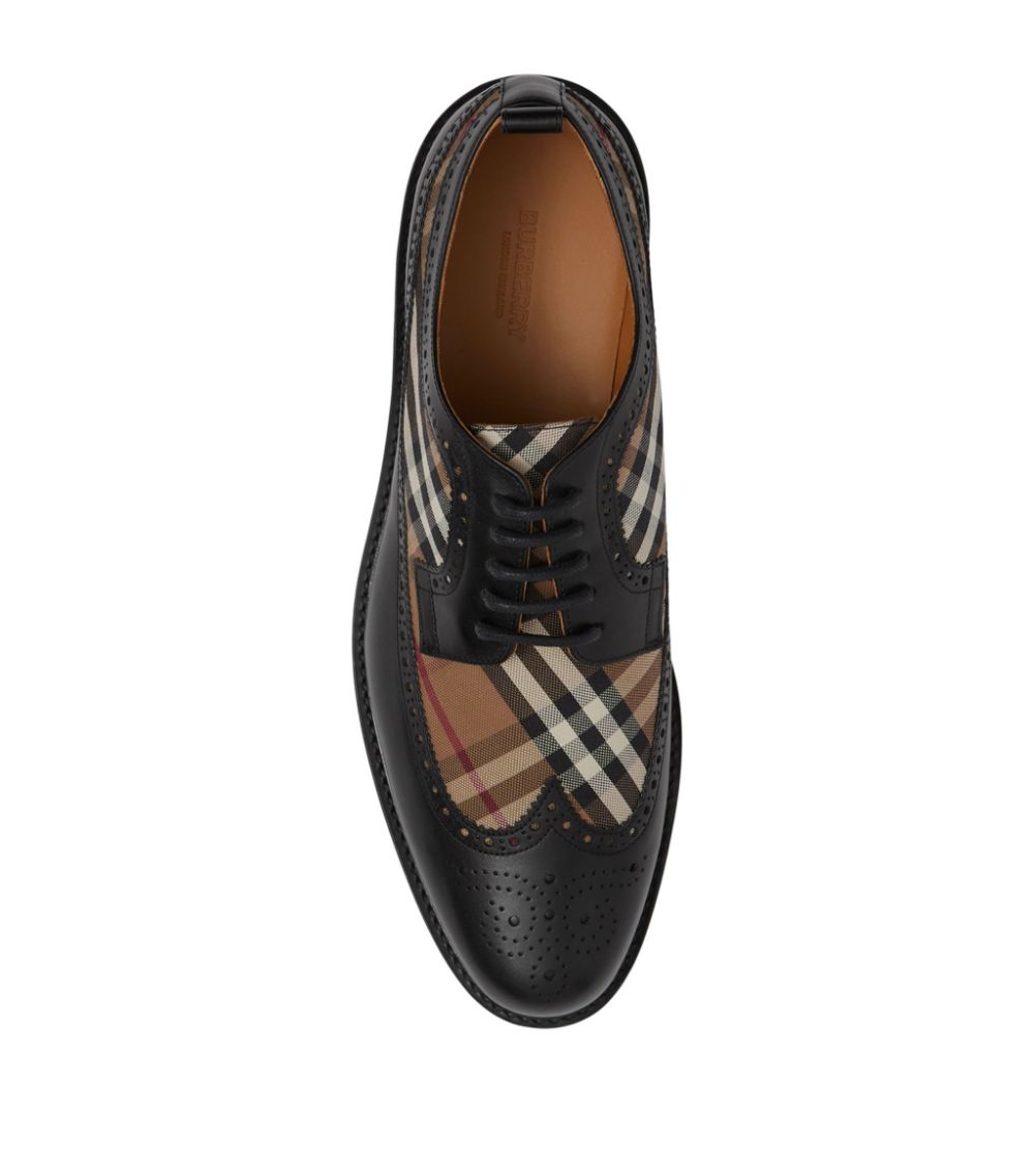 Burberry Burberry Leather Vintage Check Derby Shoes