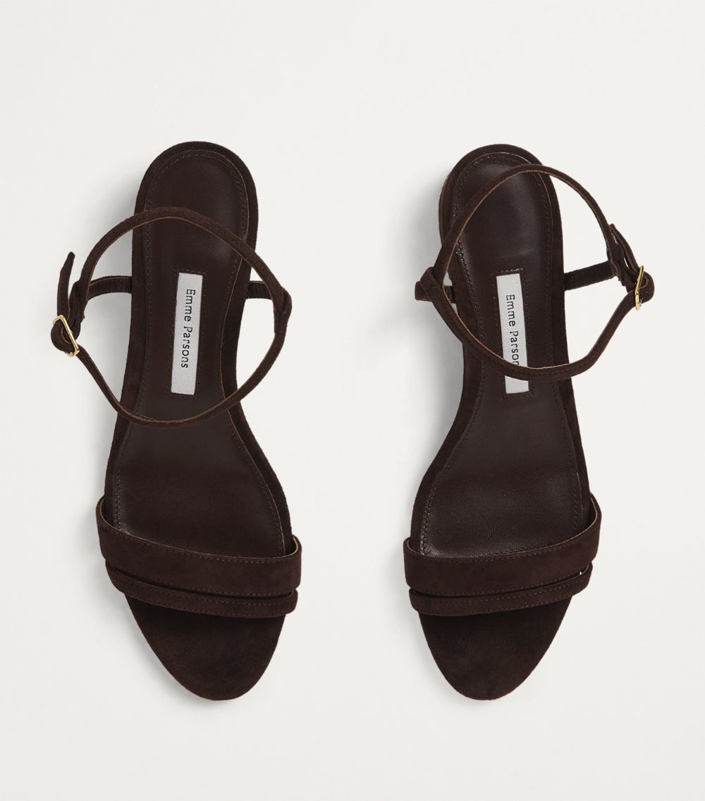  Emme Parsons Suede Simple Block Heel Sandals