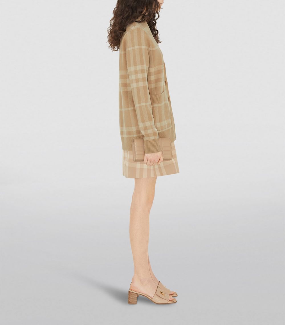 Burberry Burberry Wool-Cashmere Jacquard Cardigan