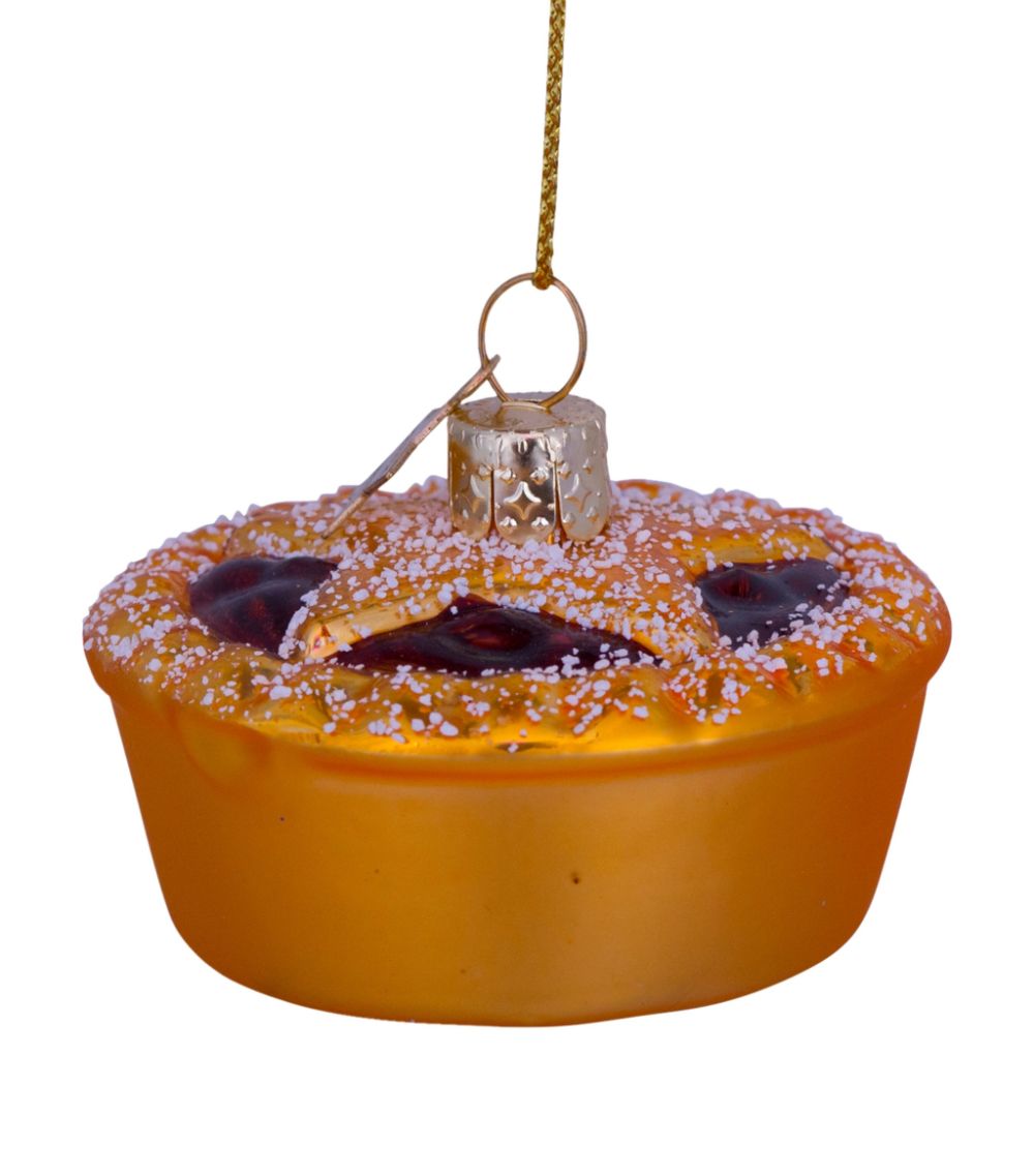 Vondels Vondels Glass Mince Pie Tree Decoration