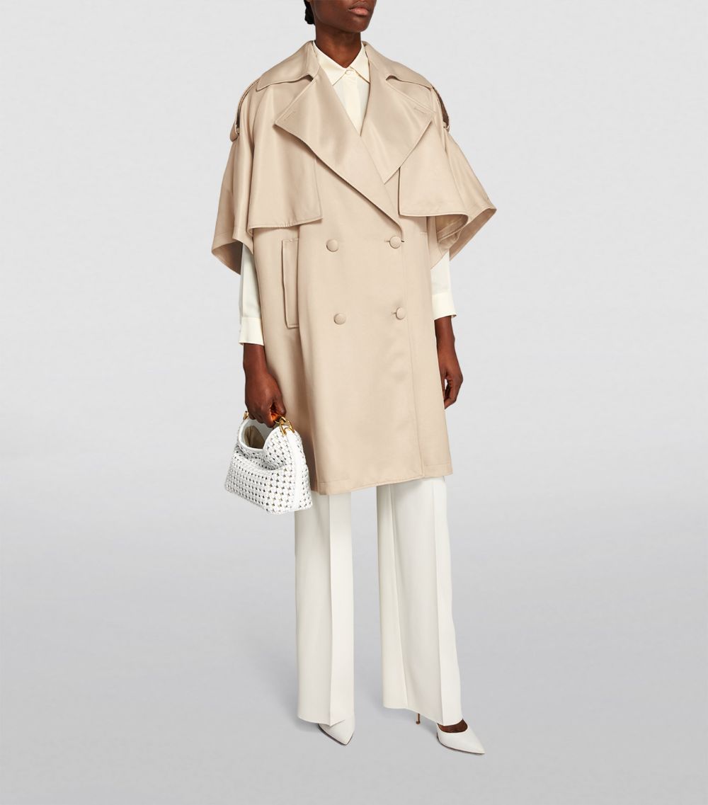 Max Mara Max Mara Double-Breasted Trench Cape