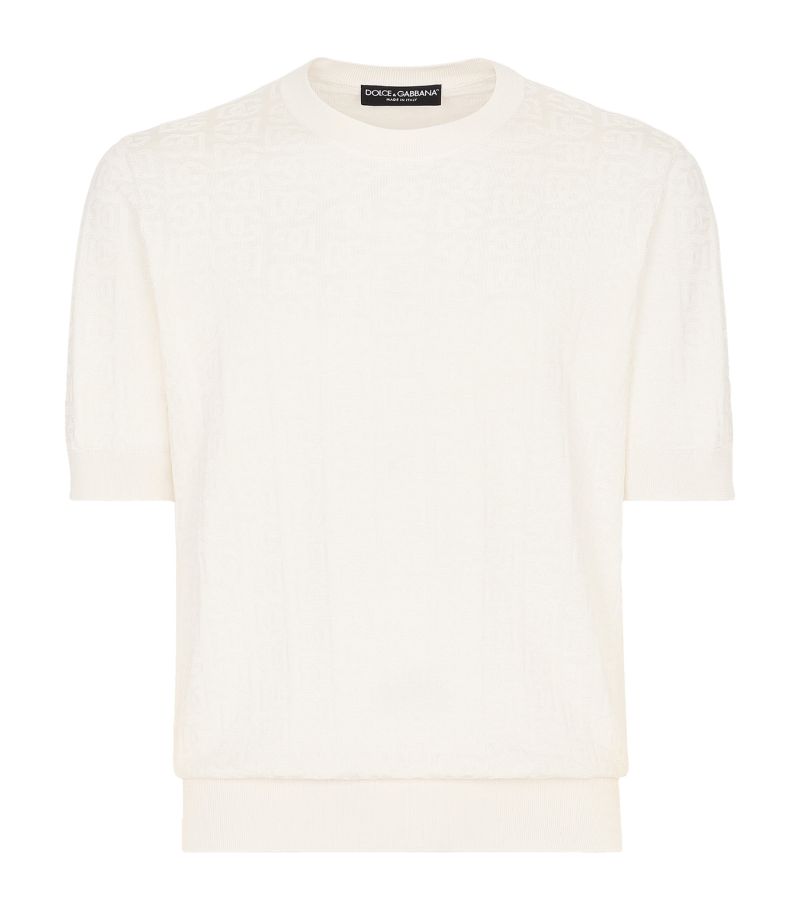 Dolce & Gabbana Dolce & Gabbana Monogram Jacquard T-Shirt