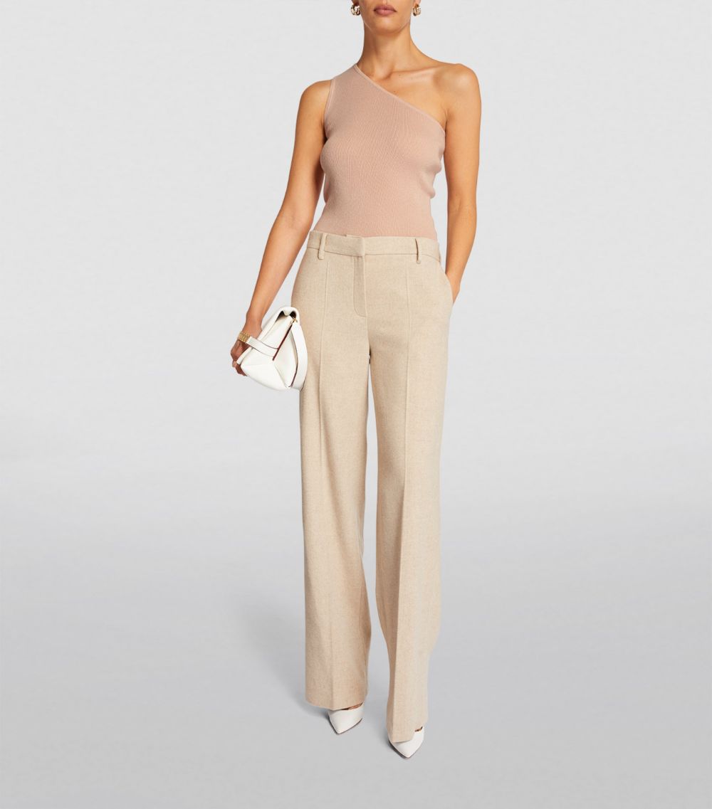 Max Mara Max Mara Wool-Cashmere One-Shoulder Tank Top