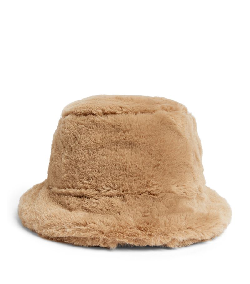 Il Gufo Il Gufo Faux Fur Bucket Hat