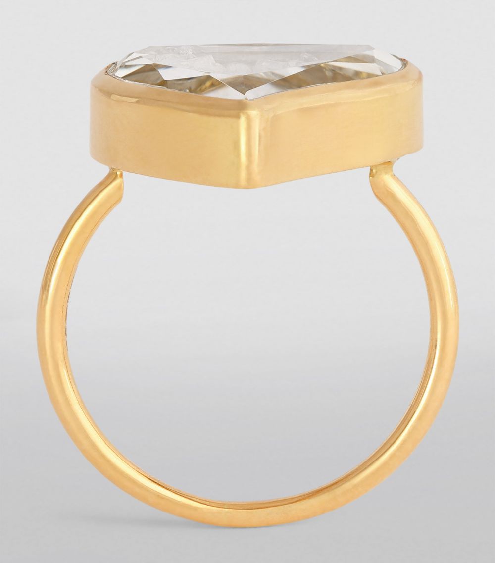 Moritz Glik Moritz Glik Yellow Gold And Diamond Afago Shaker Ring