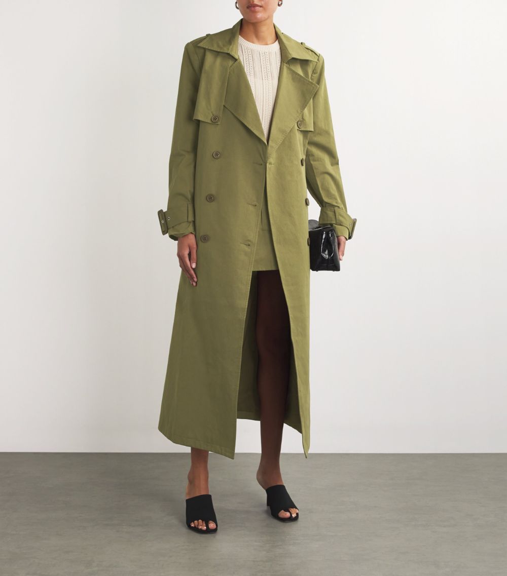  Aexae Cotton Cargo Trench Coat