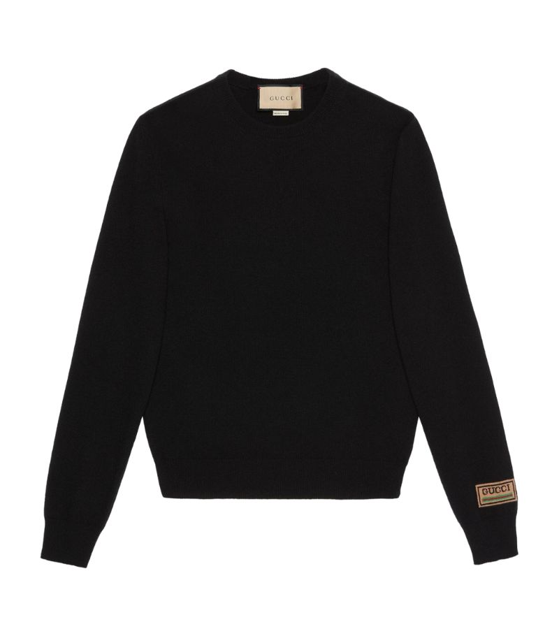 Gucci Gucci Cashmere-Wool Logo Sweater